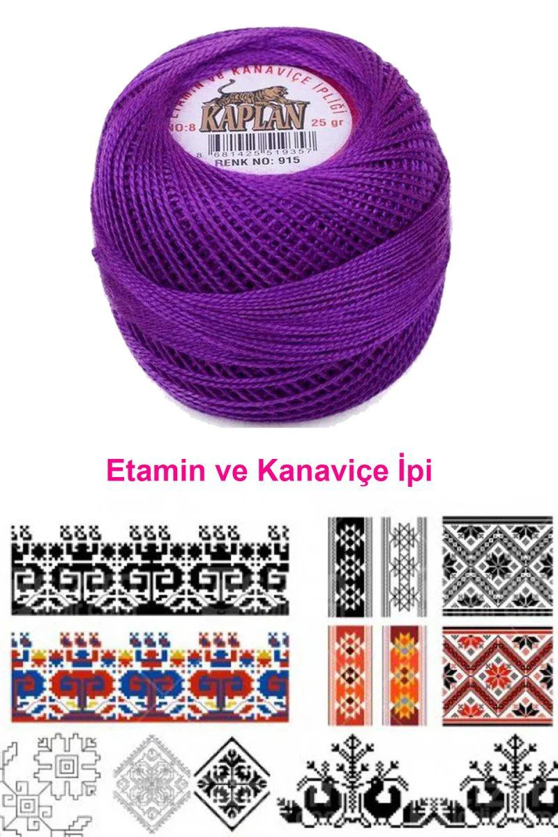 Kaplan Etamin İpi 8 Numara - 915 Royaleks Renk Kanaviçe İpi Fiyatı, Yorumları ve Özellikleri