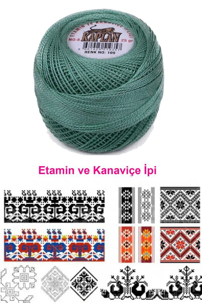 Kaplan Etamin İpi 8 Numara - 109 Royaleks Renk Kanaviçe İpi Fiyatı, Yorumları ve Özellikleri