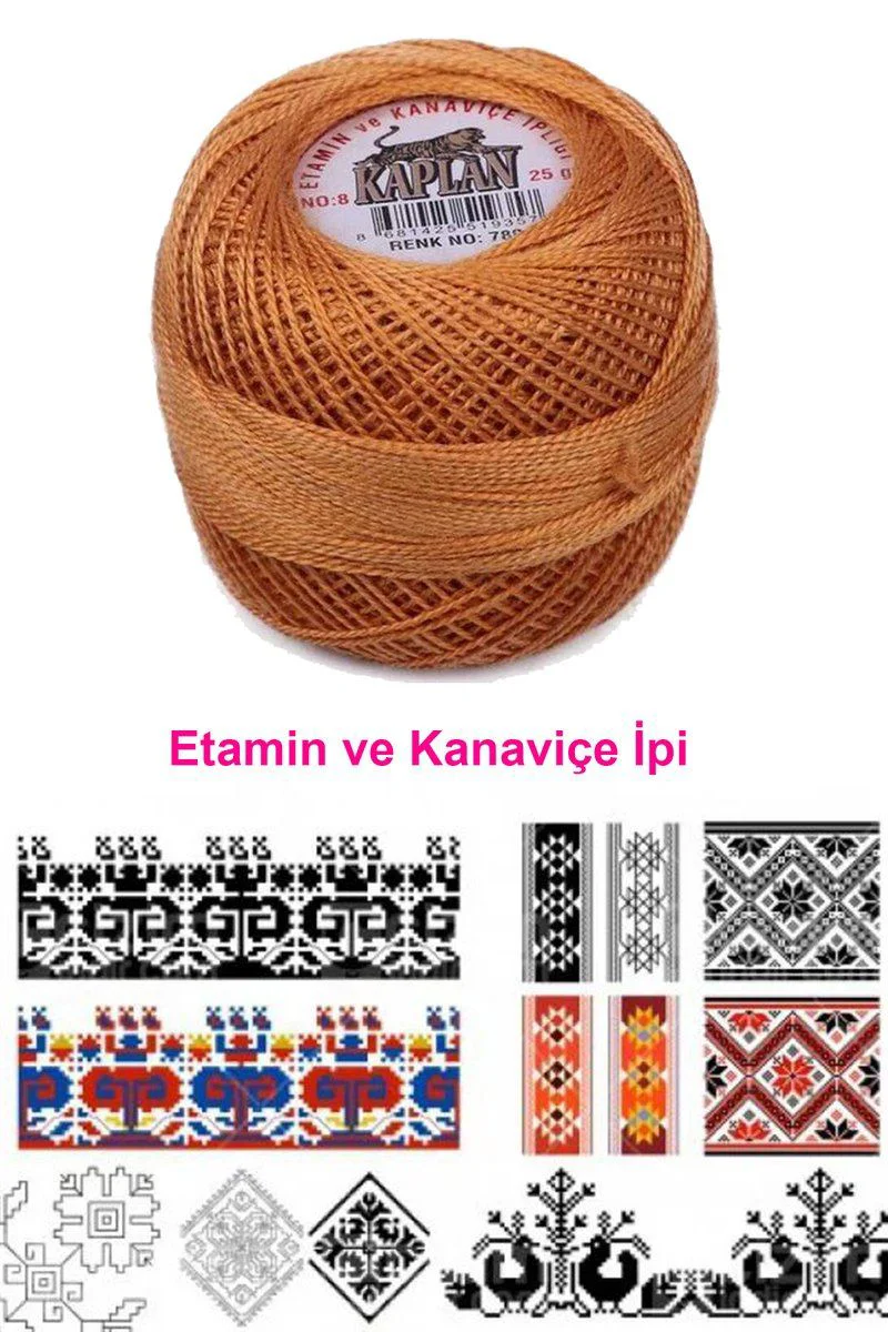 Kaplan Etamin Kanaviçe İpi 8 Numara – 780 Royaleks