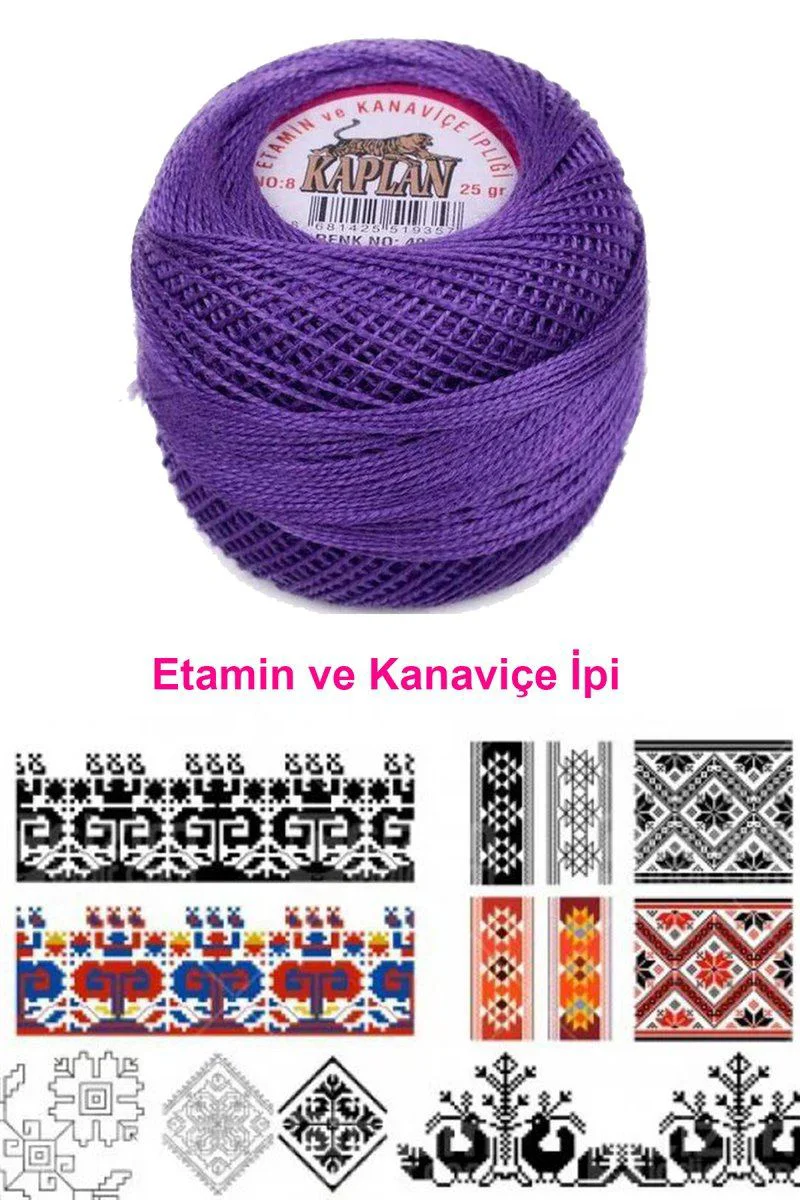 Kaplan Etamin Ve Kanaviçe İpi 8 No - Kod 495 Royaleks Renk Fiyatı, Yorumları ve Özellikleri