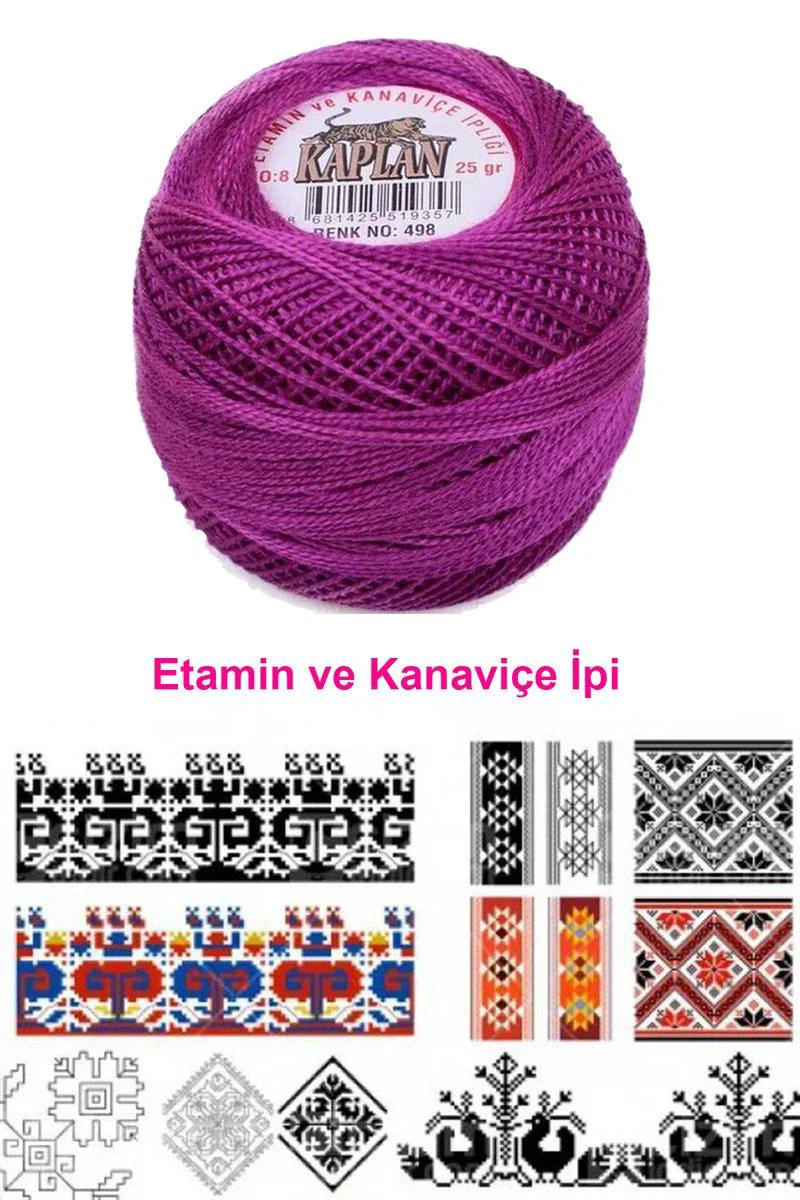 Kaplan Etamin Ve Kanaviçe İpi 8 No – 498 Royaleks, El Sanatları İçin Profesyonel Kalite Fiyatı, Yorumları ve Özellikleri