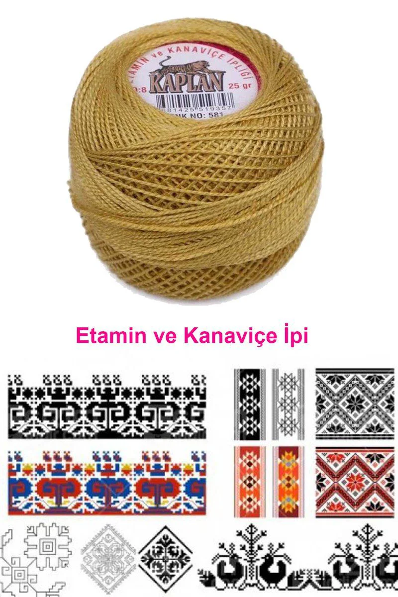 Kaplan Etamin Ve Kanaviçe İpi 8 No - 581 Royaleks Renk Fiyatı, Yorumları ve Özellikleri