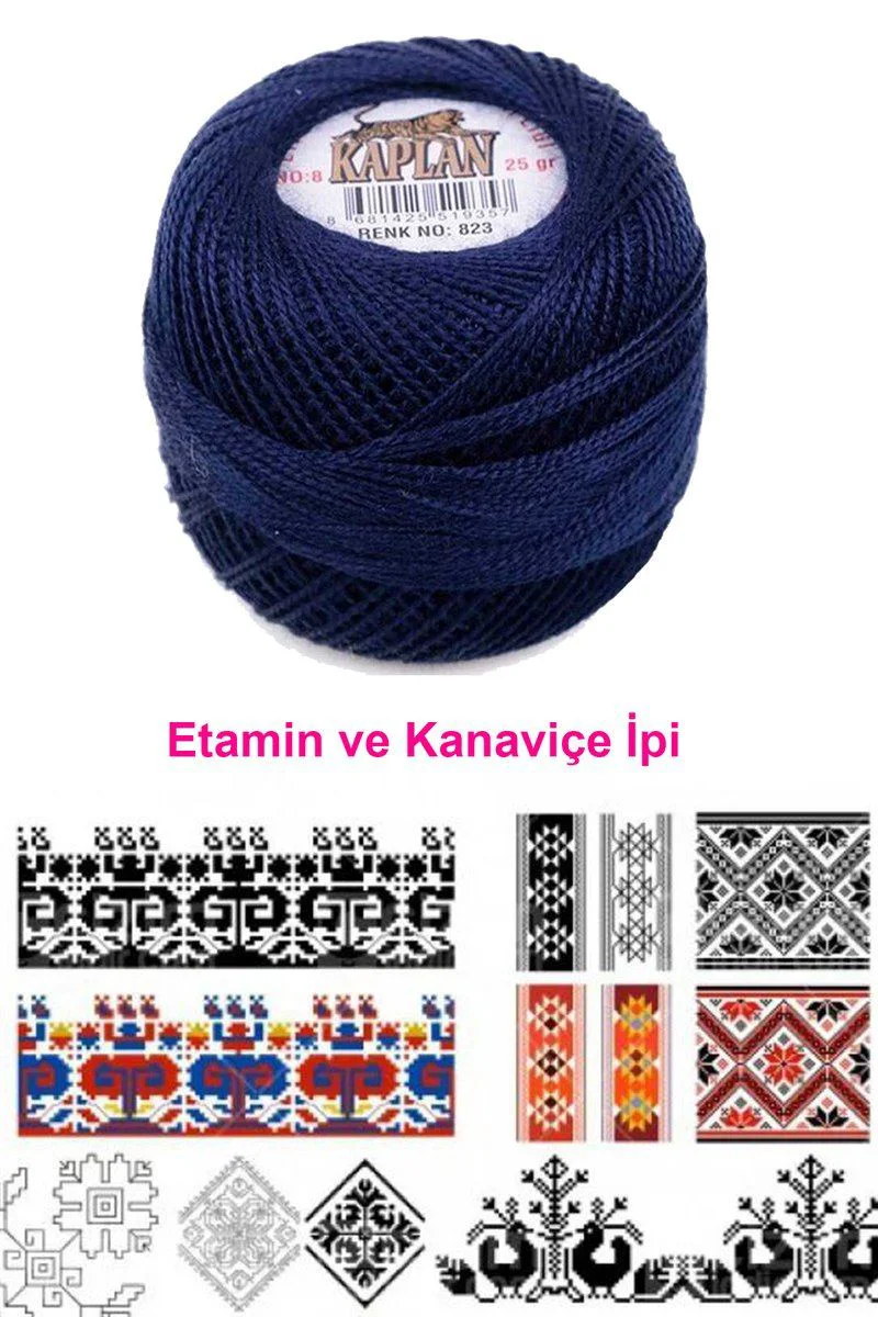 Kaplan Etamin Ve Kanaviçe İpi 8 No 823 Royaleks – Profesyonel Nakış İpi Fiyatı, Yorumları ve Özellikleri