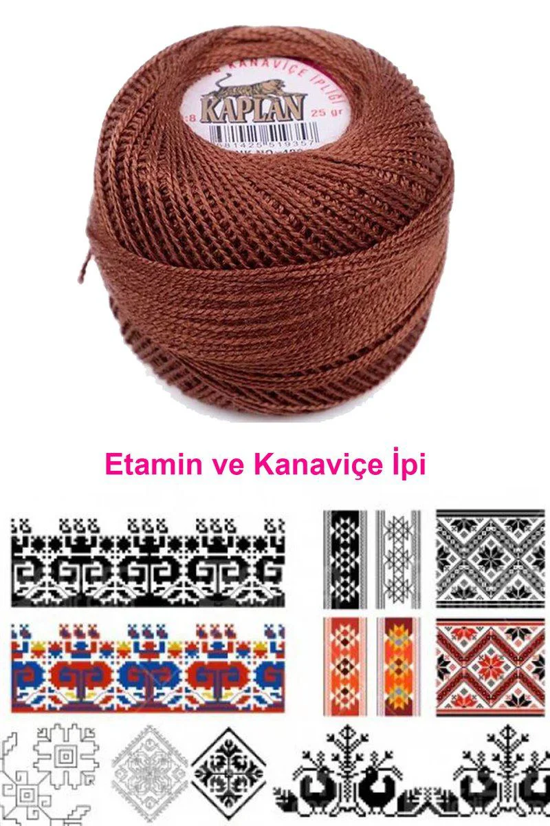 Kaplan Etamin ve Kanaviçe İpi 8 Numara - 400 Royaleks Renk Fiyatı, Yorumları ve Özellikleri