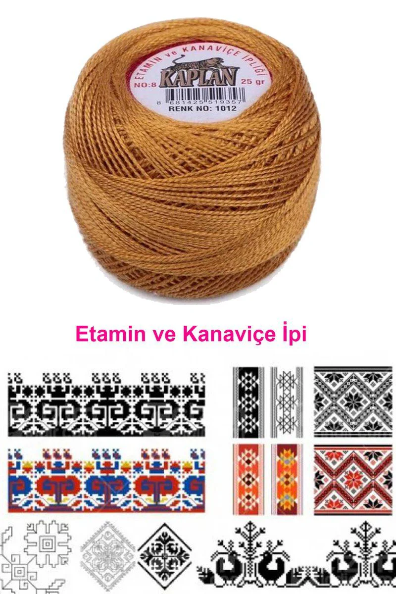 Kaplan Etamin Ve Kanaviçe İpi 8 No – 1012 Royaleks Renk