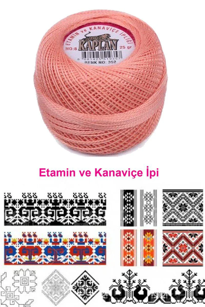 Kaplan Etamin ve Kanaviçe İpi 8 Numara – 352 Royaleks, Örgü ve Nakış İpi Fiyatı, Yorumları ve Özellikleri