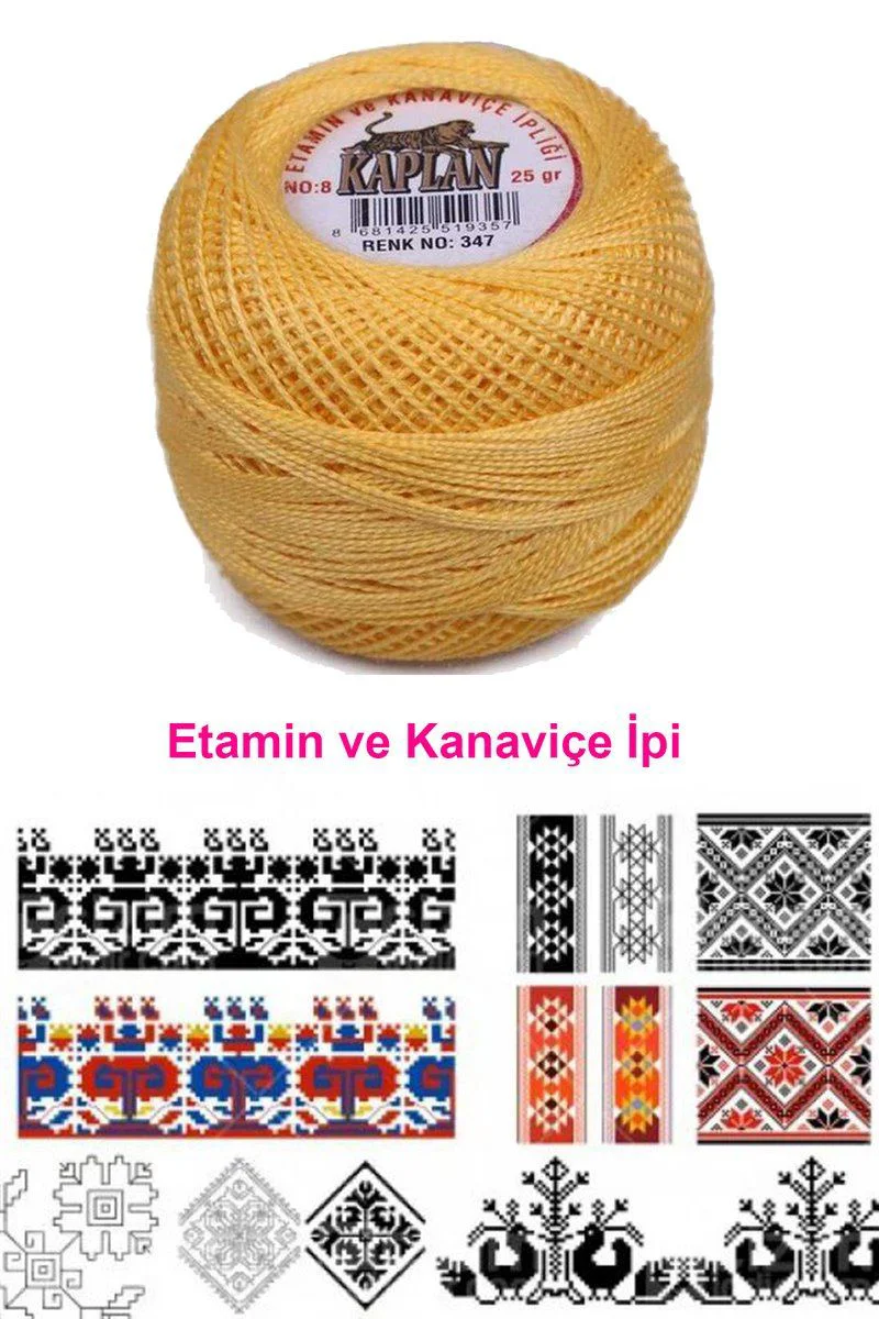 Kaplan Etamin ve Kanaviçe İpi 8 No 347 Royaleks – Profesyonel Nakış İpi Fiyatı, Yorumları ve Özellikleri