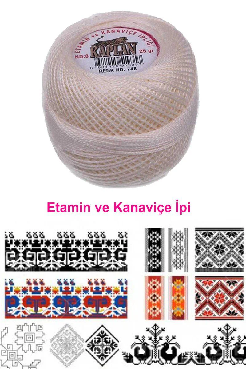 Kaplan Etamin ve Kanaviçe İpi 8 No - 748 Royaleks Renk Fiyatı, Yorumları ve Özellikleri