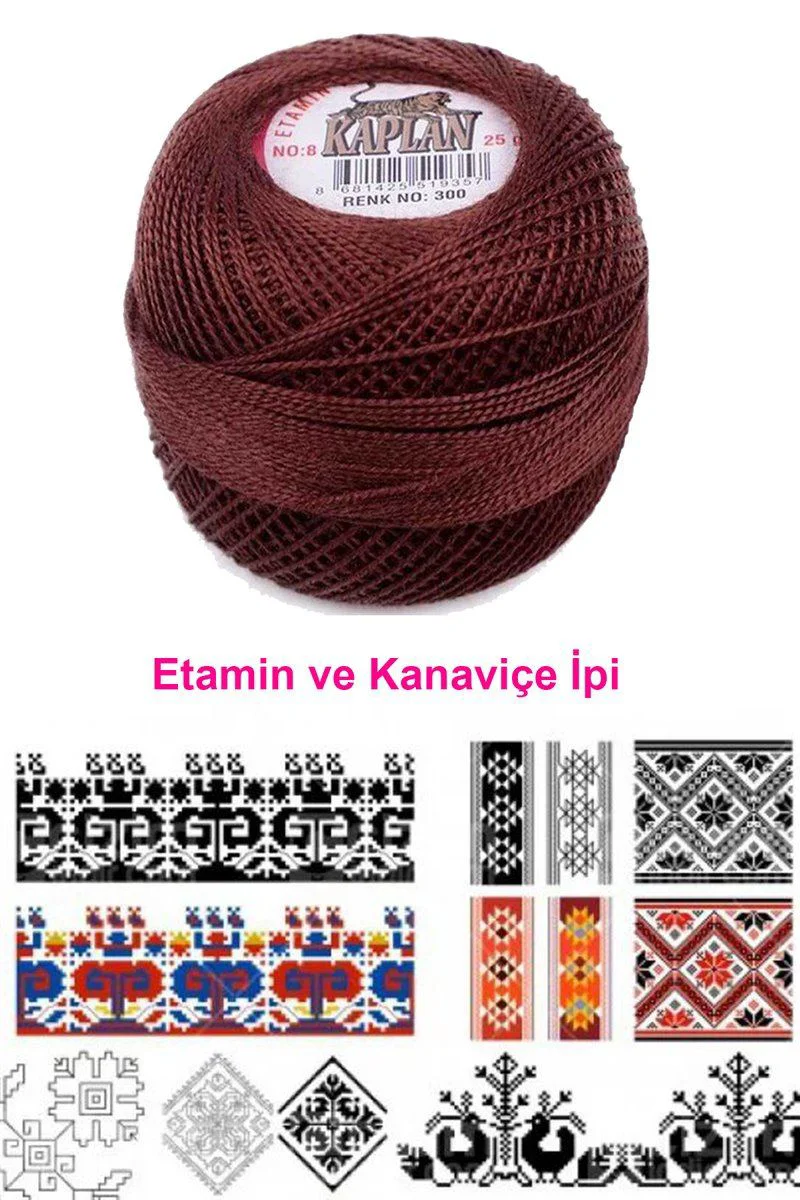 Kaplan Etamin Ve Kanaviçe İpi 8 No – 300 Royaleks Renk, Dayanıklı ve Parlak İş İpi Fiyatı, Yorumları ve Özellikleri