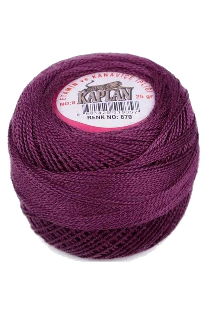 Kaplan Etamin ve Kanaviçe İpi 8 Numara - 870 Royaleks Renk