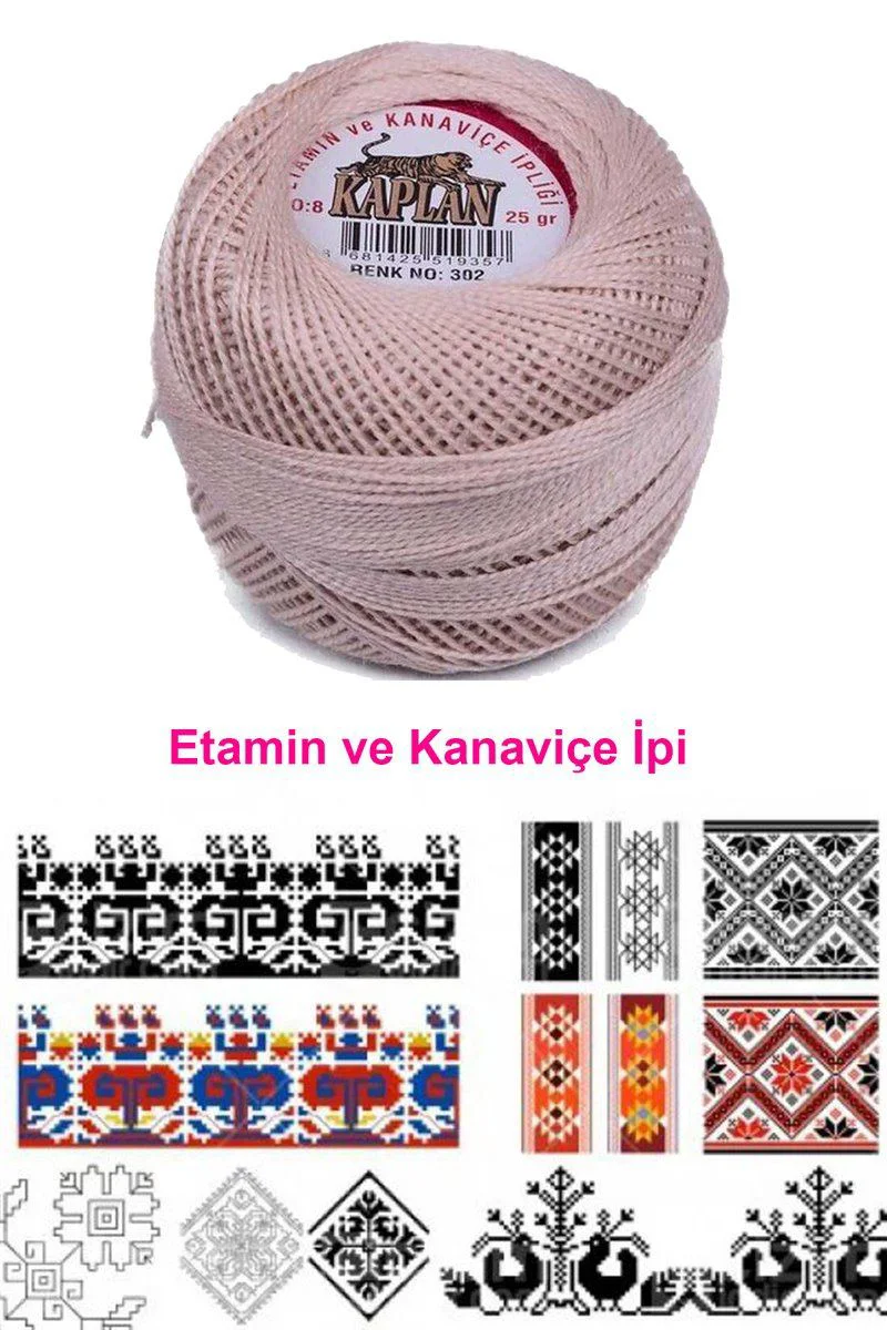 Kaplan Etamin Ve Kanaviçe İpi 8 No – 302 Royaleks Fiyatı, Yorumları ve Özellikleri