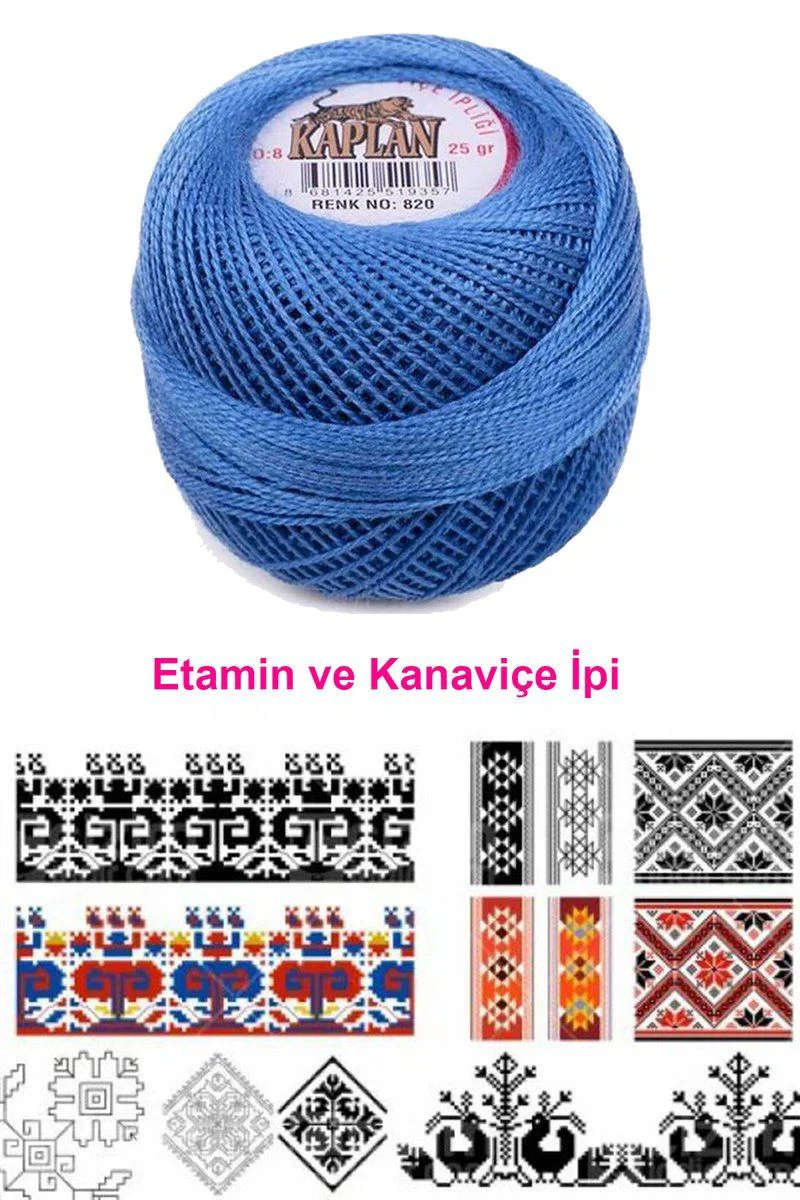 Kaplan Etamin Ve Kanaviçe İpi 8 No – Royaleks 820 Kodlu Profesyonel Dikiş İpi Fiyatı, Yorumları ve Özellikleri