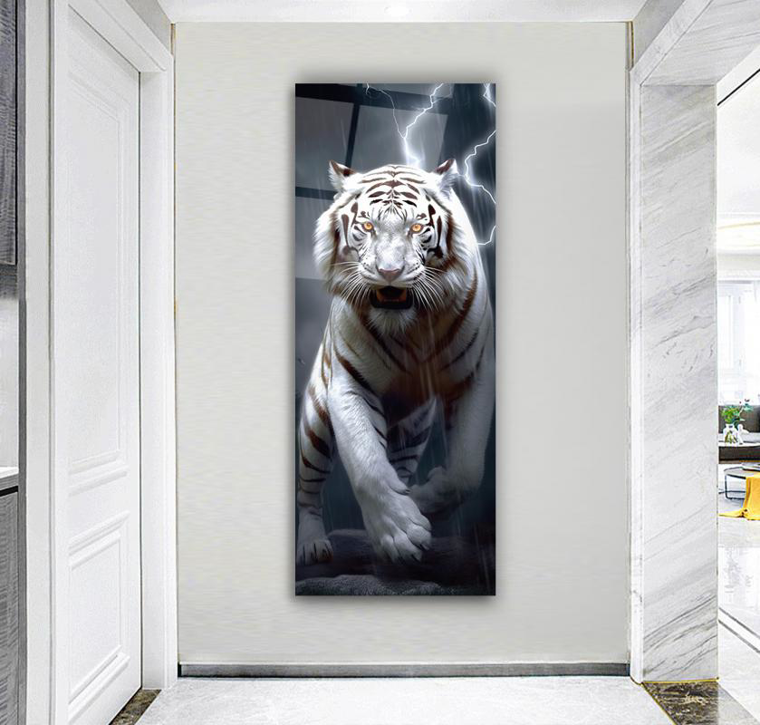 Kaplan Panoramik Cam Tablo | Hediyelik, Dekoratif, Ofis, Mutfak