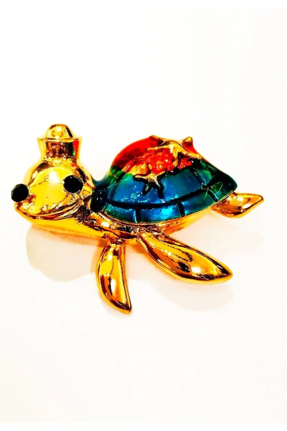 Kaplumbağa Figürlü Broş