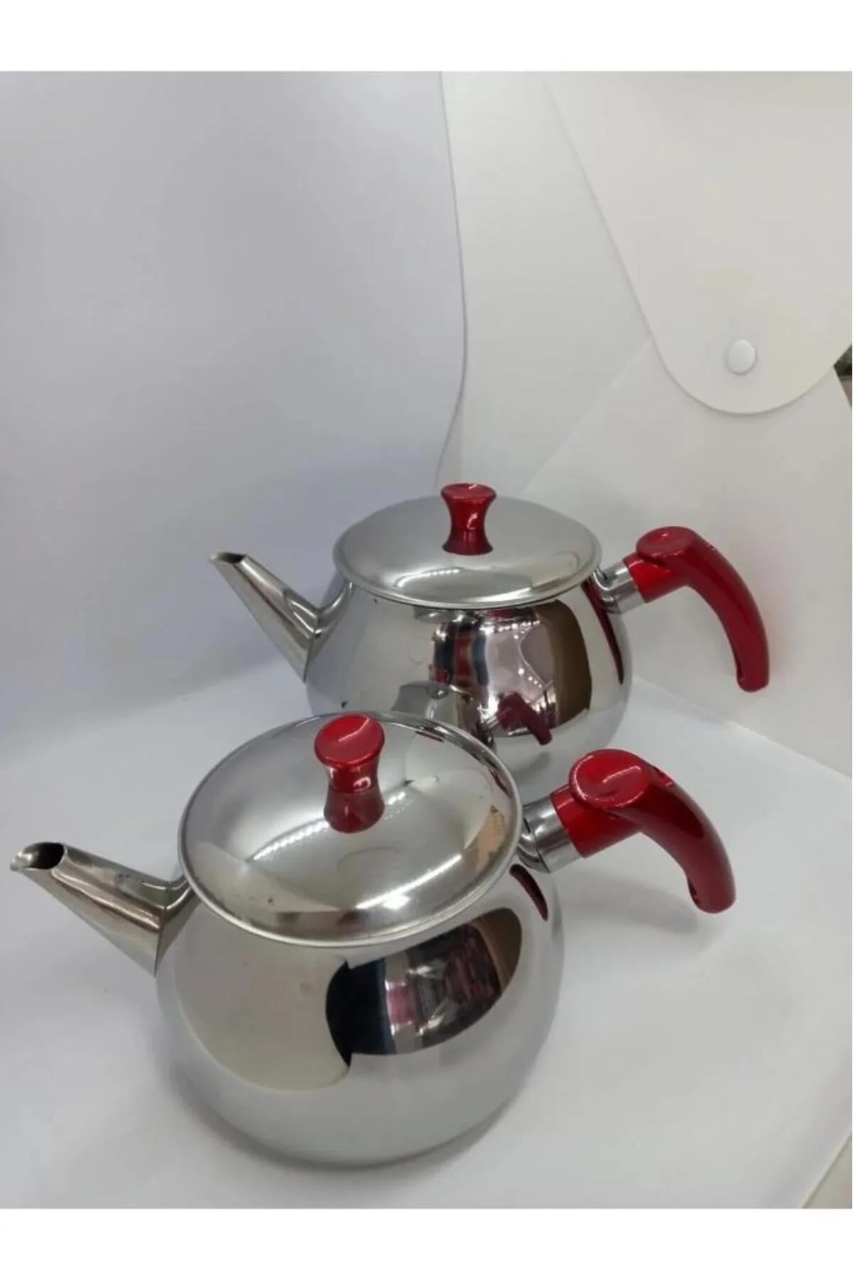 Kapris Küre Paslanmaz Çelik Kendinden Süzgeçli Aile Boy Çaydanlık