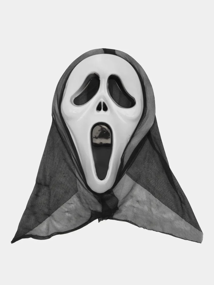 Kapşonlu Çığlık Maskesi Scream Kostüm Aksesuarı 33x21 cm Kapşonlu Çığlık Maskesi Scream Kostüm Aksesuarı 33x21 cm
