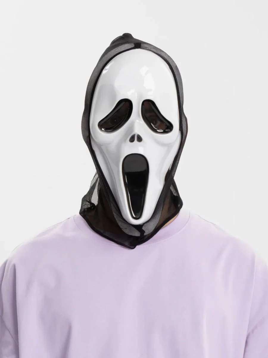 Kapşonlu Çığlık Maskesi Scream Kostüm Aksesuarı 33x21 cm Kapşonlu Çığlık Maskesi Scream Kostüm Aksesuarı 33x21 cm