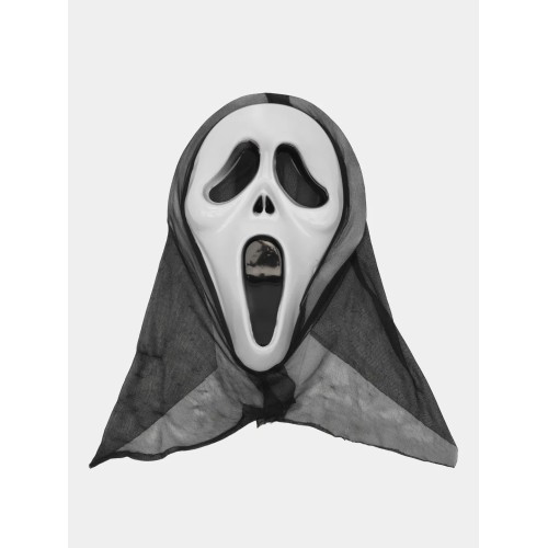 Kapşonlu Çığlık Maskesi Scream Maskesi - Hayalet Maskesi 33x21 cm Kapşonlu Çığlık Maskesi Scream Maskesi - Hayalet Maskesi 33x21 cm