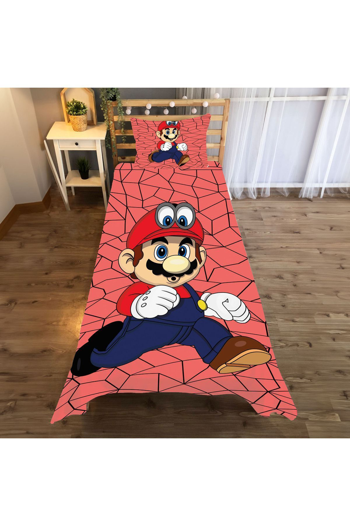 Evan Home Kaptan A.M Desenli Çocuk Odasi Takim Perde (İki Kanat),Yatak Örtüsü,Yastik,Kirlent ,Hali,Tablo