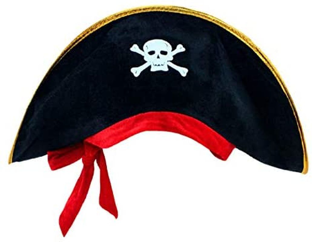 Kaptan Jack Kadife Çocuk Boy Korsan Şapkası TdrTR