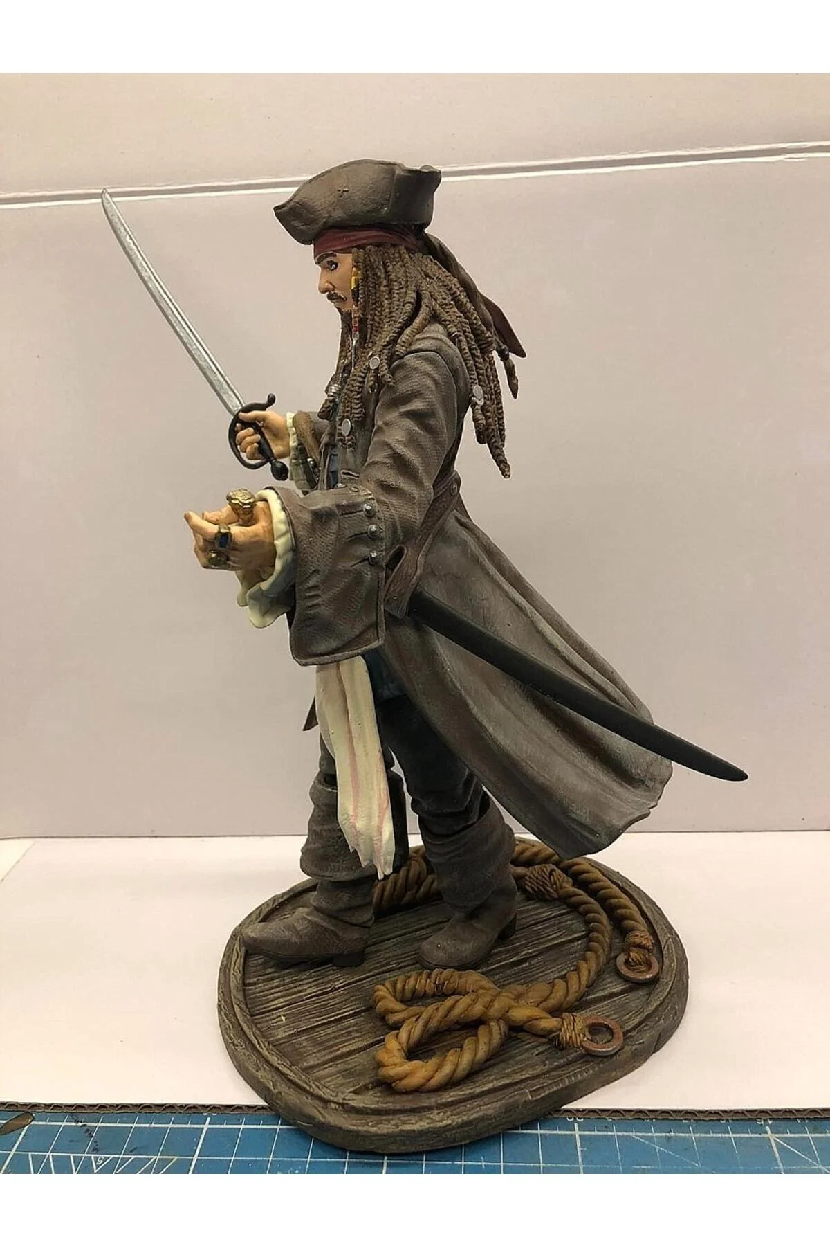 Kaptan Jack Sparrow Karayip Korsanları Boyalı Figür 23 Cm (büyük Boy