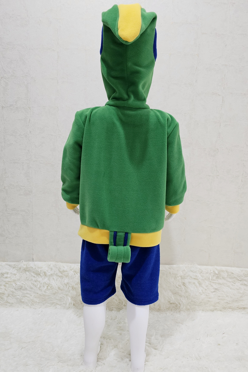 Kapüşonlu Cosplay Yeşil Kostüm | Video Oyunu Kapüşonlu Yeşil kost