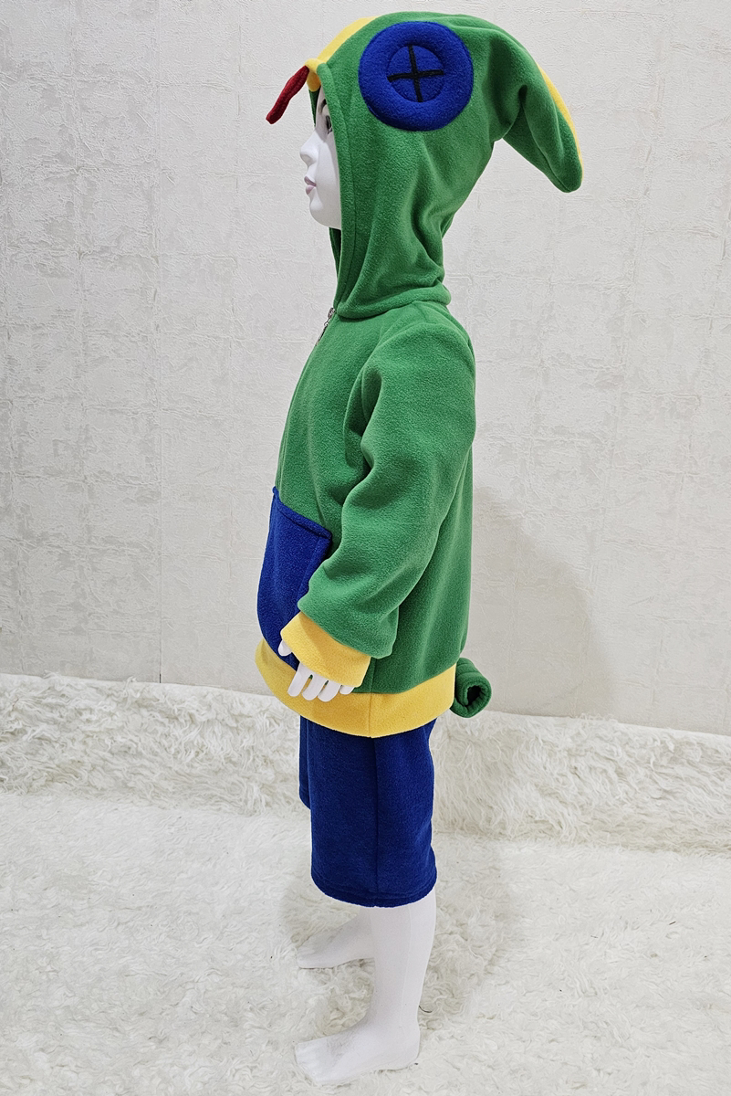 Kapüşonlu Cosplay Yeşil Kostüm | Video Oyunu Kapüşonlu Yeşil kost