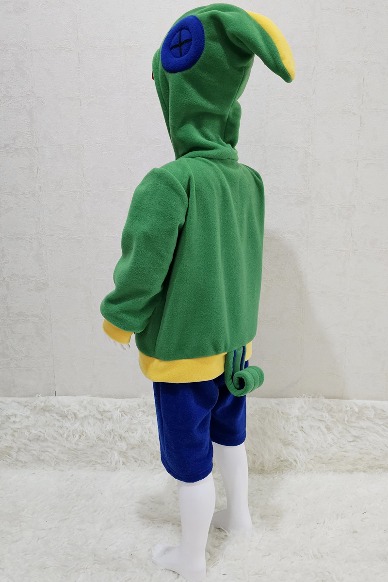 Kapüşonlu Cosplay Yeşil Kostüm | Video Oyunu Kapüşonlu Yeşil kost