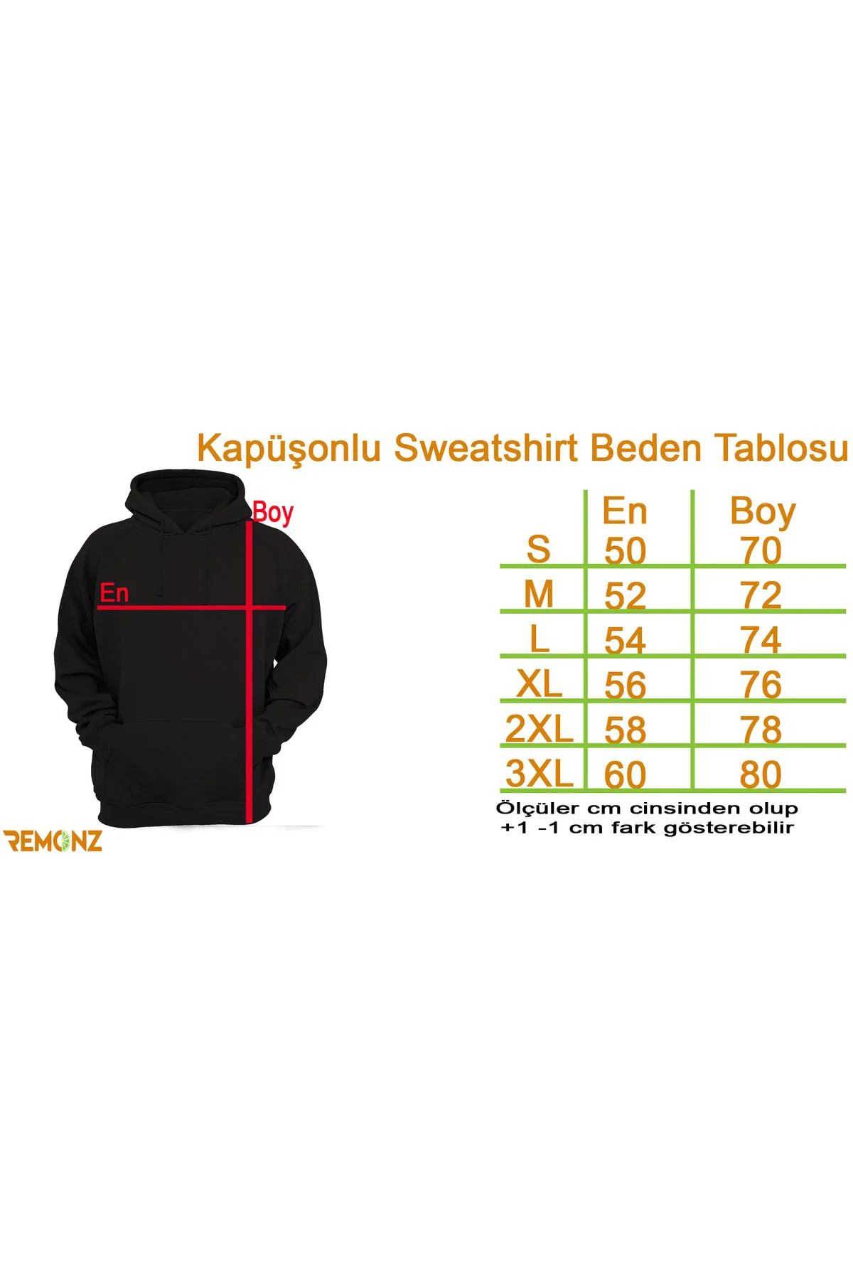 Kapüşonlu Sweatshirt Hoodie %100 Pamuk 1. Kalite Kalın Kışlık