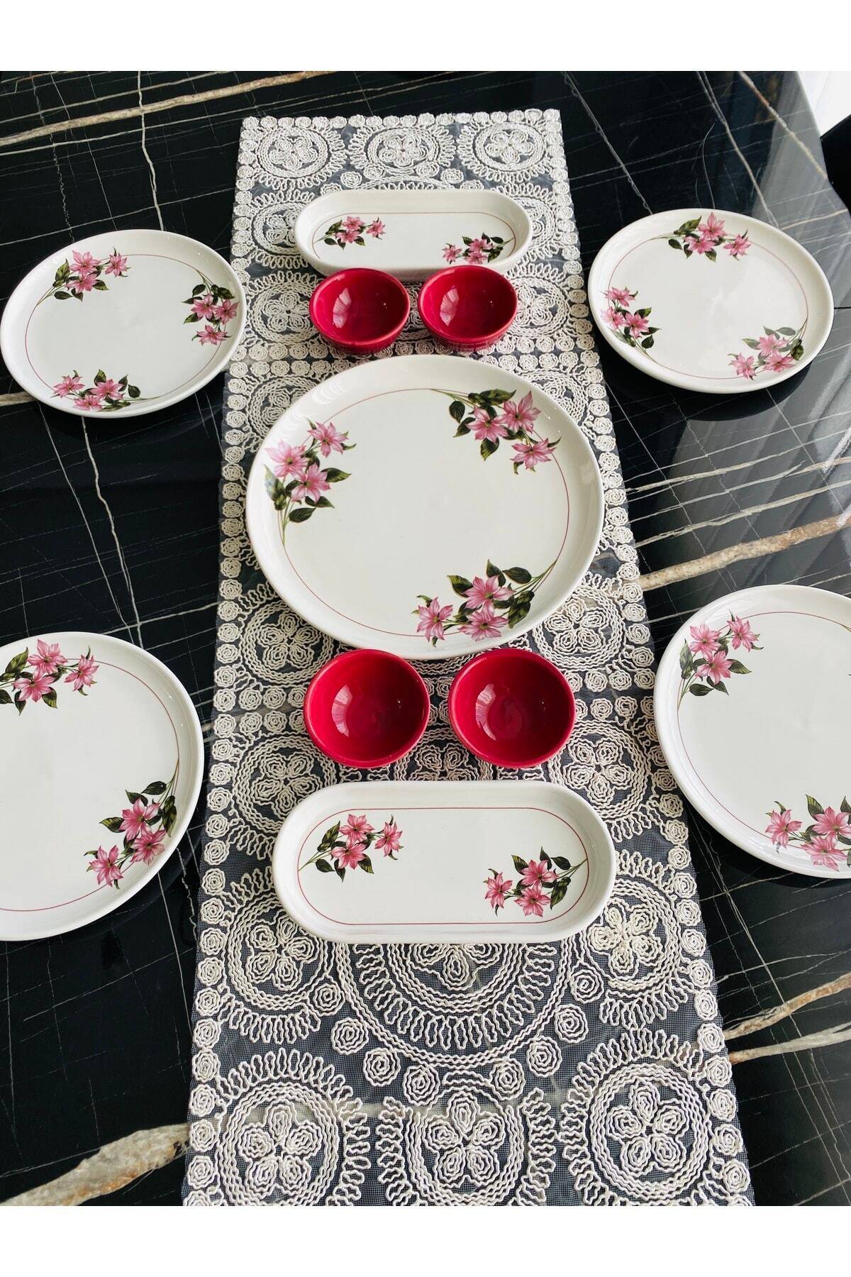 Kar Çiçeği 4 Kişilik 11 Parça Kahvaltı Takımı