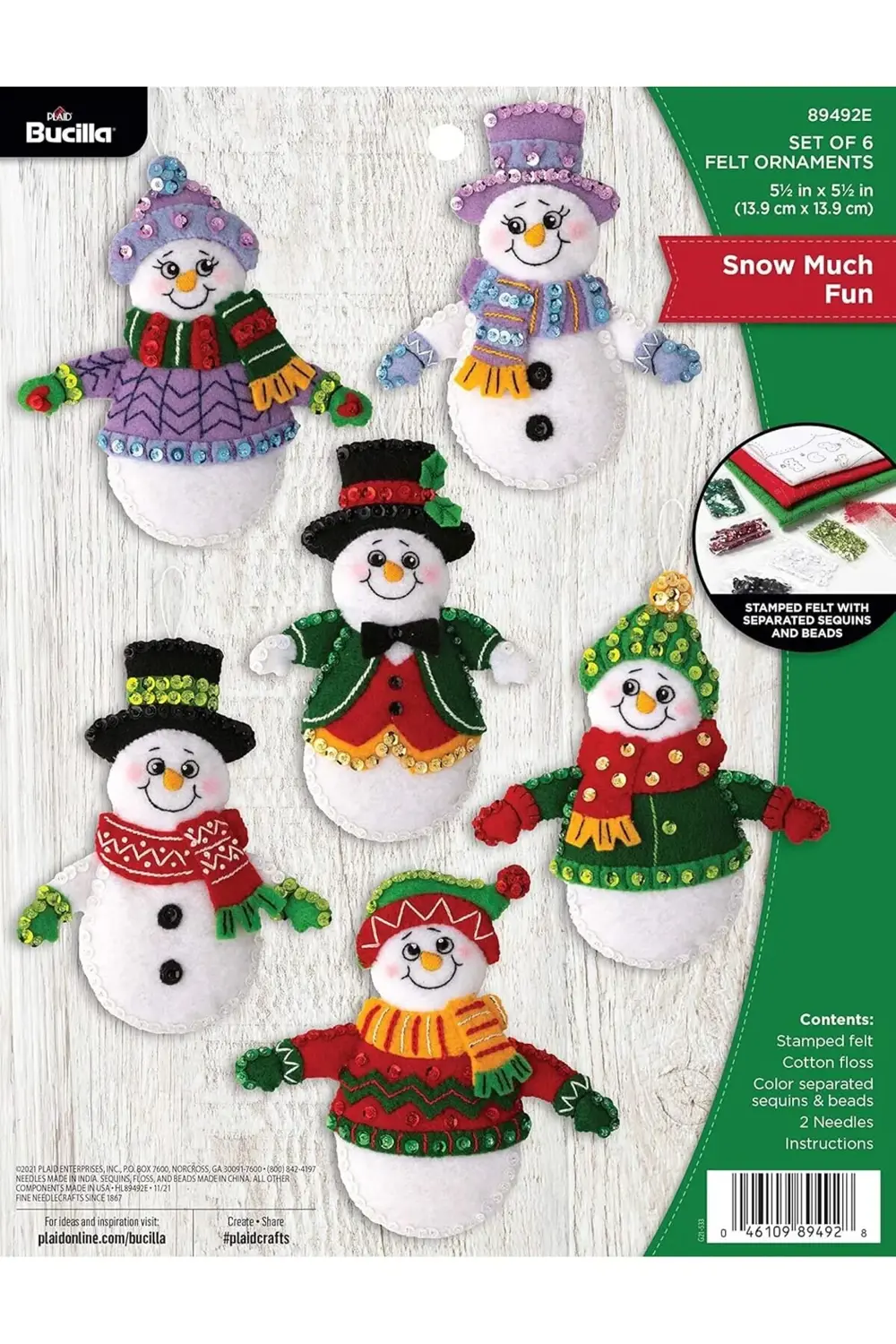 kar çok 89492e Keçe Uygulama Seti, zanaat projeleri için mükemmel