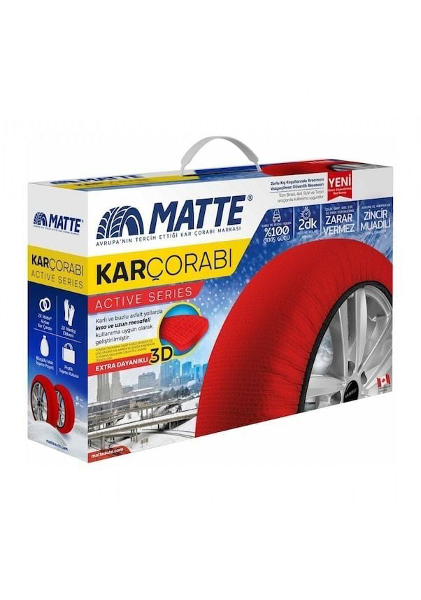 Kar Çorabı Uyumlu Matte 175 80 Lastik R15 Jant Ölçülerine Uyumlu 