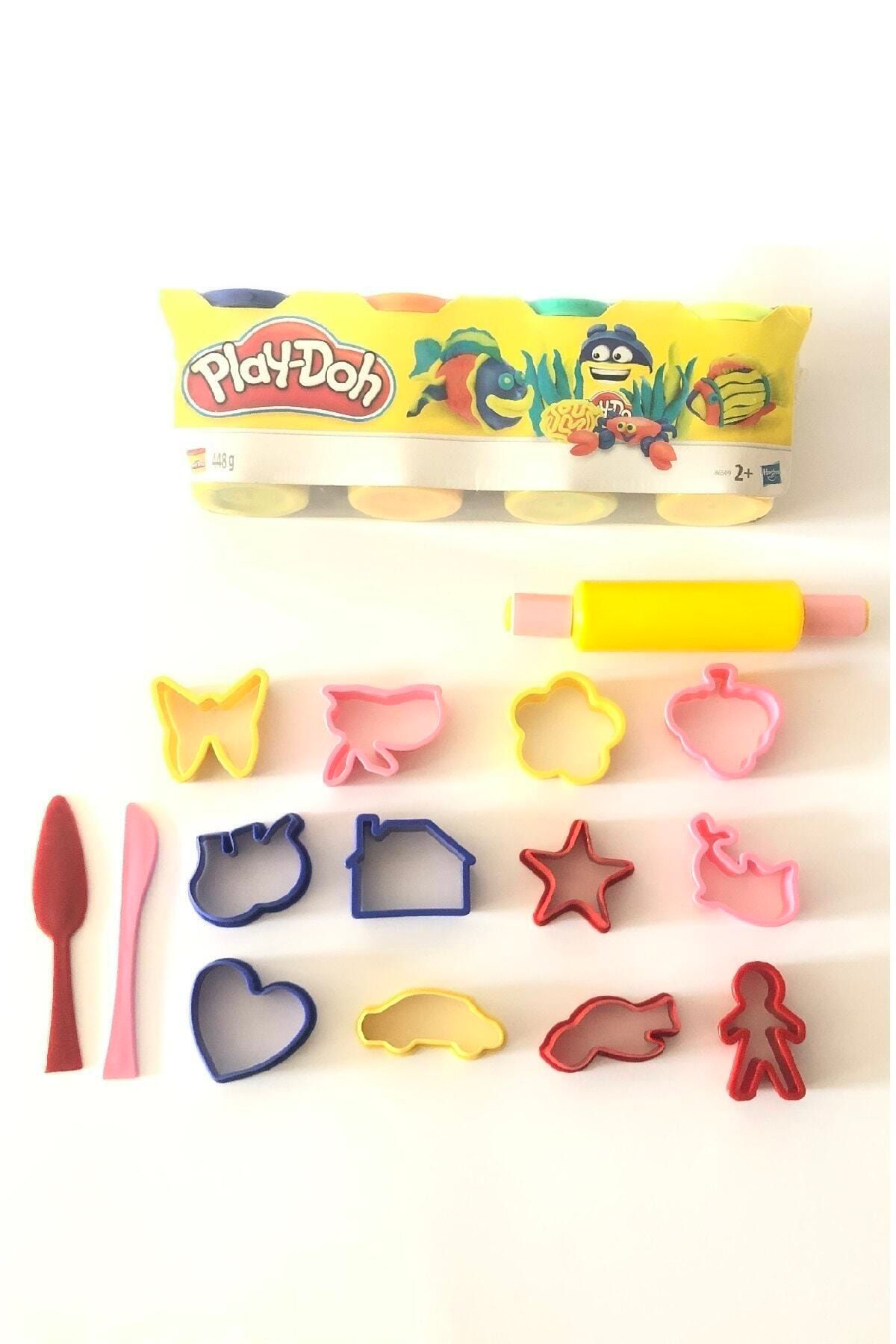 Play Doh Kar Tanesi - Oyun Hamuru 4'Lü Set 15 Parça Kalıp Seti Hediyeli 45