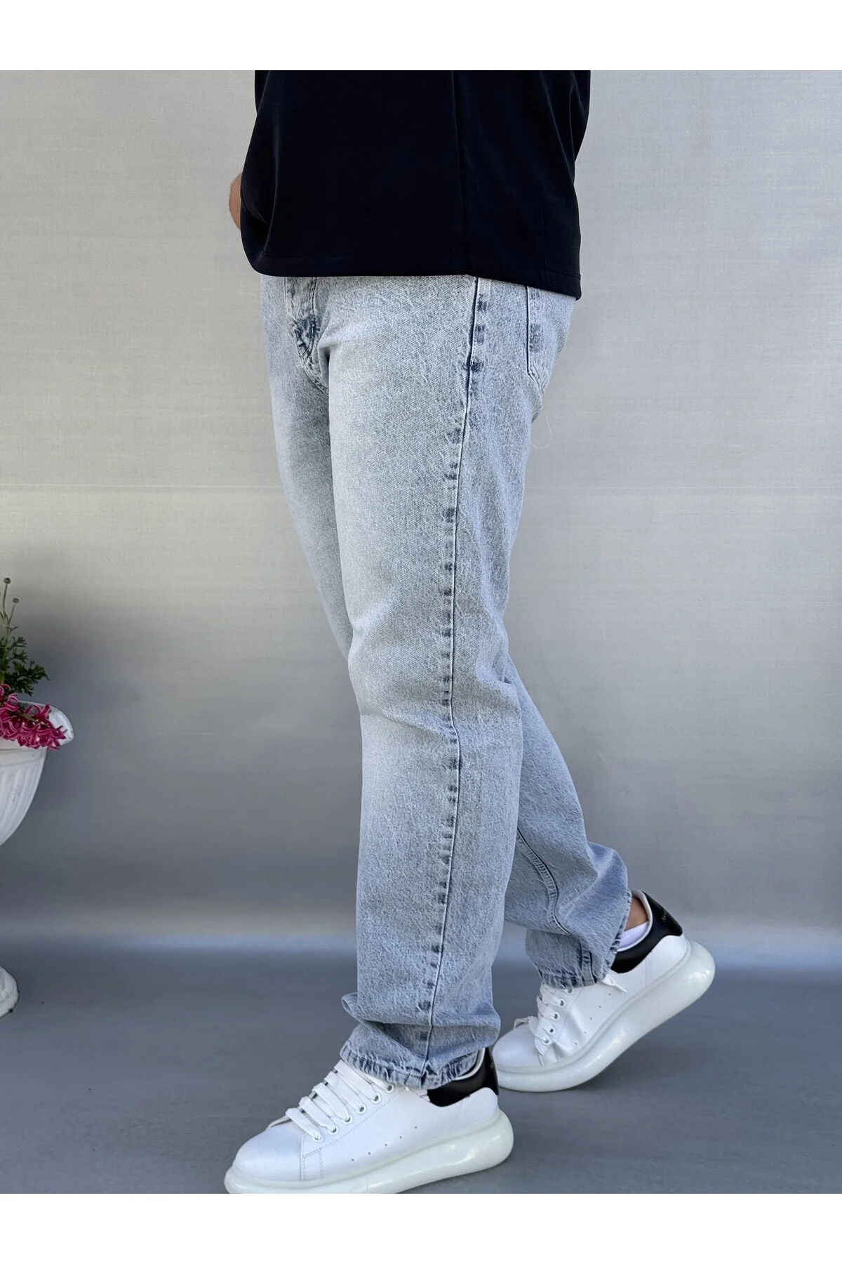 Kar Yıkamalı Baggy Pantolon