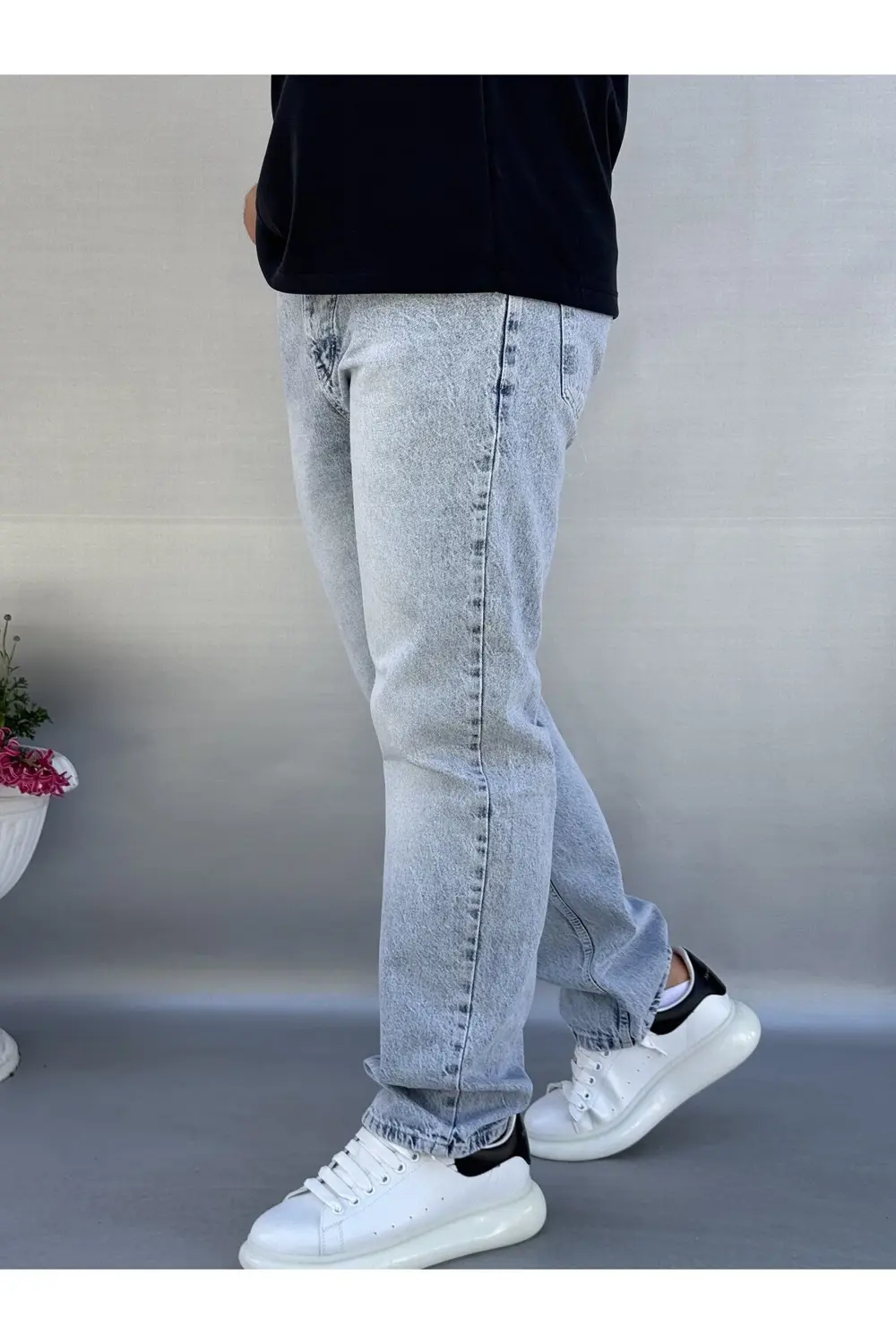 Kar Yıkamalı Baggy Pantolon