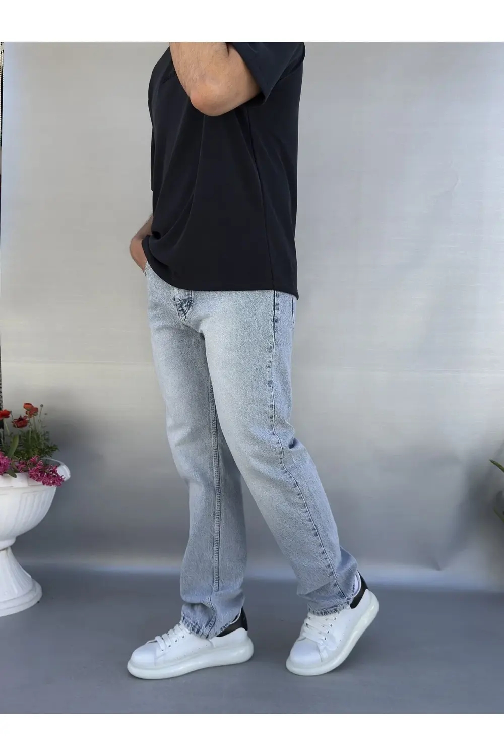 Kar Yıkamalı Baggy Pantolon