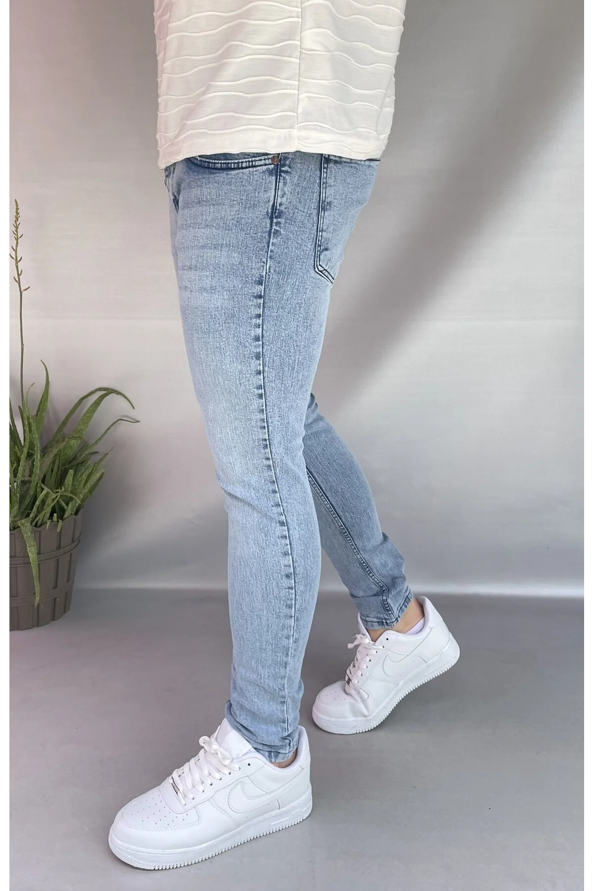 Kar Yıkamalı Skinny Jean