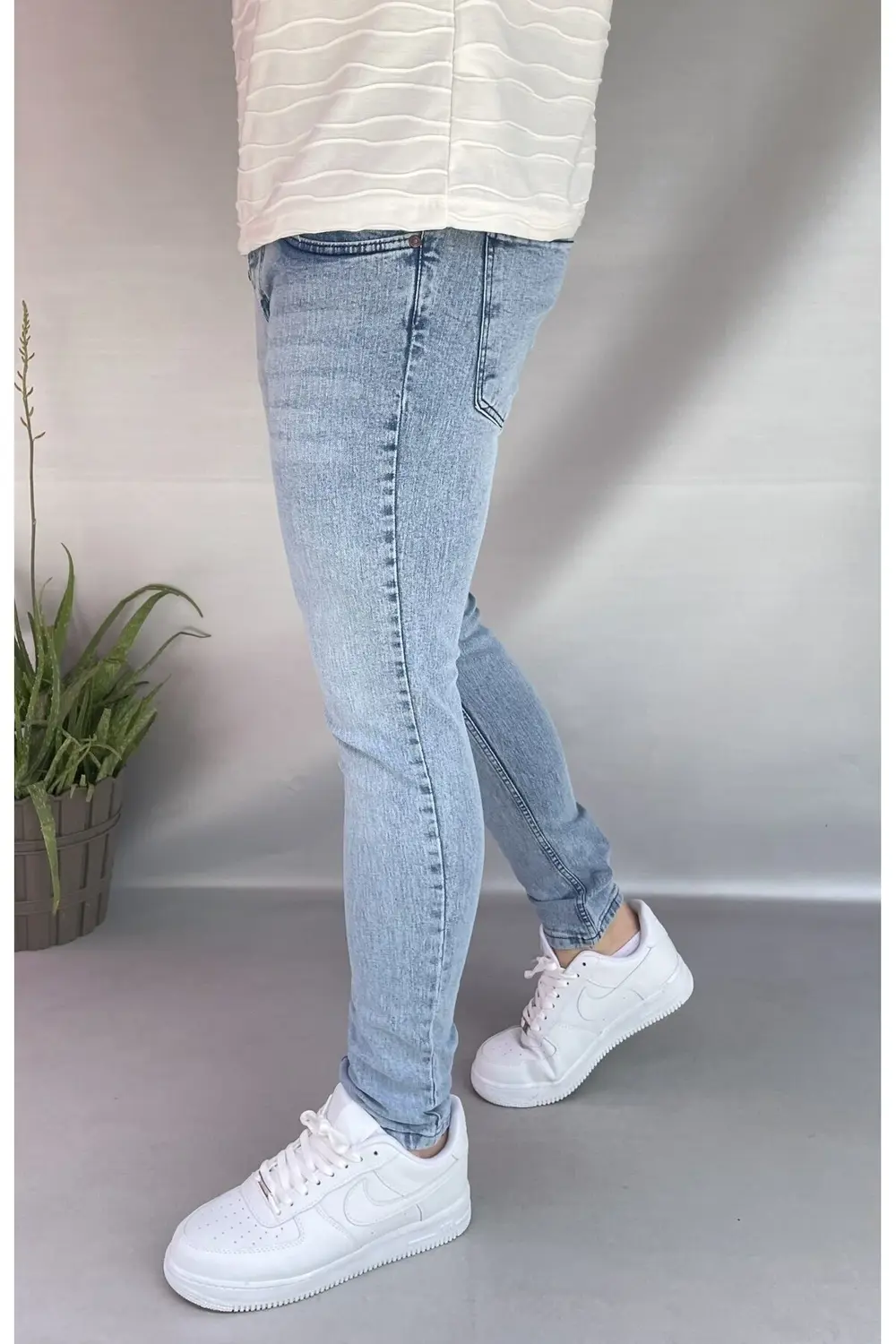 Kar Yıkamalı Skinny Jean