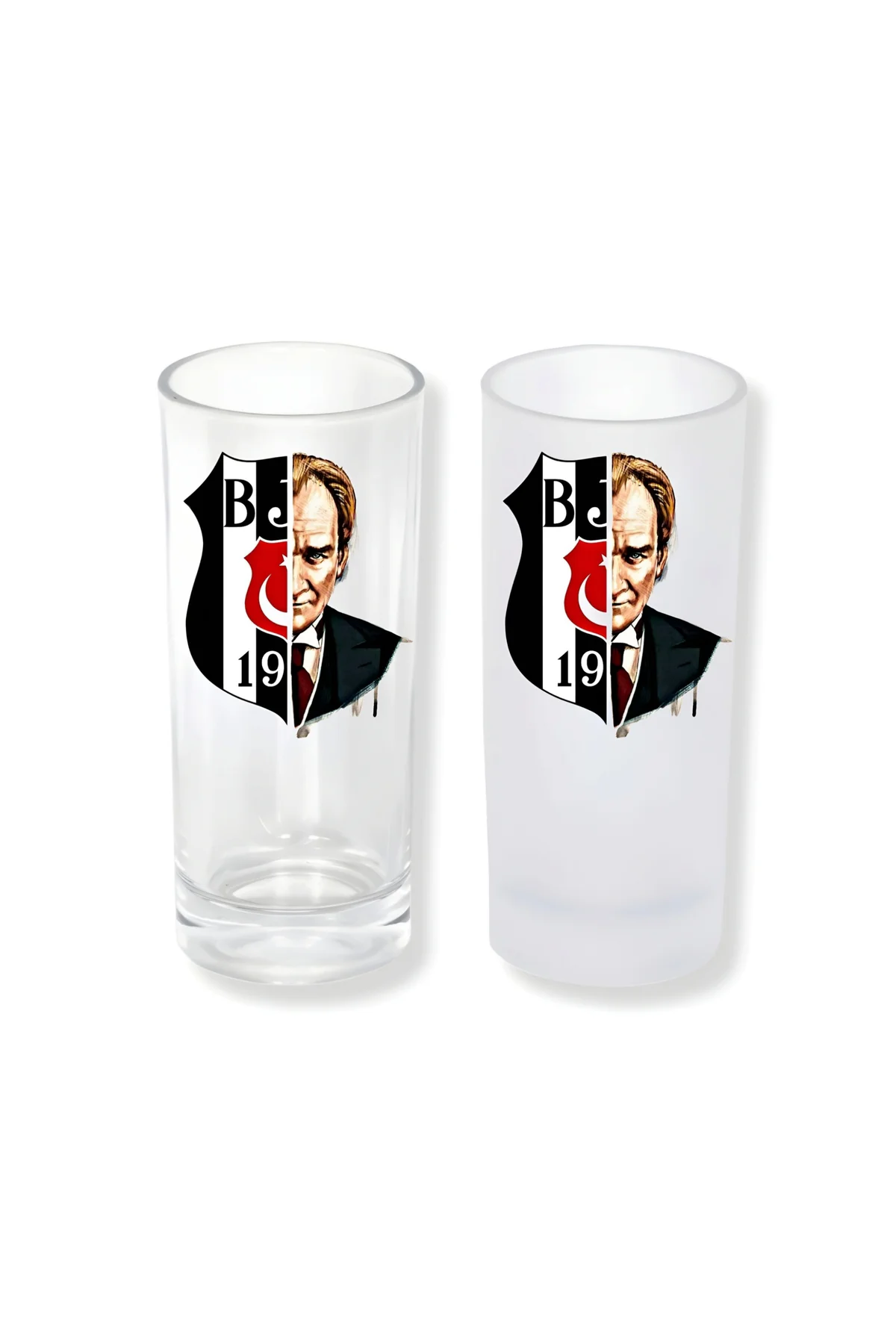 Kara Kartal Atatürk Buzlu / Buzsuz Seçenekli Rakı Bardağı – 1 Ade