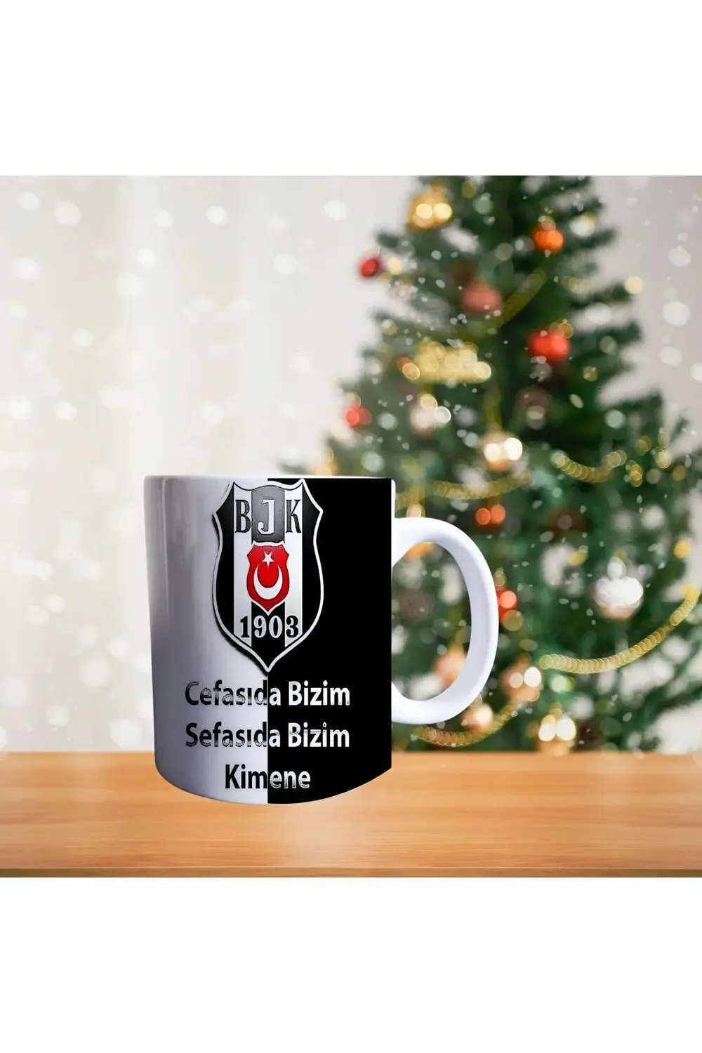 Kara kartal -Taraftar - Atatürk - çarşı - kartal porselen kupa