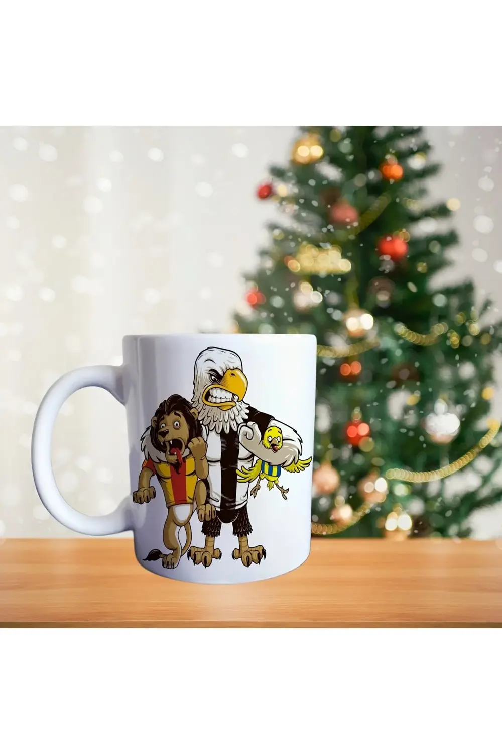 Kara kartal -Taraftar - Atatürk - çarşı - kartal porselen kupa