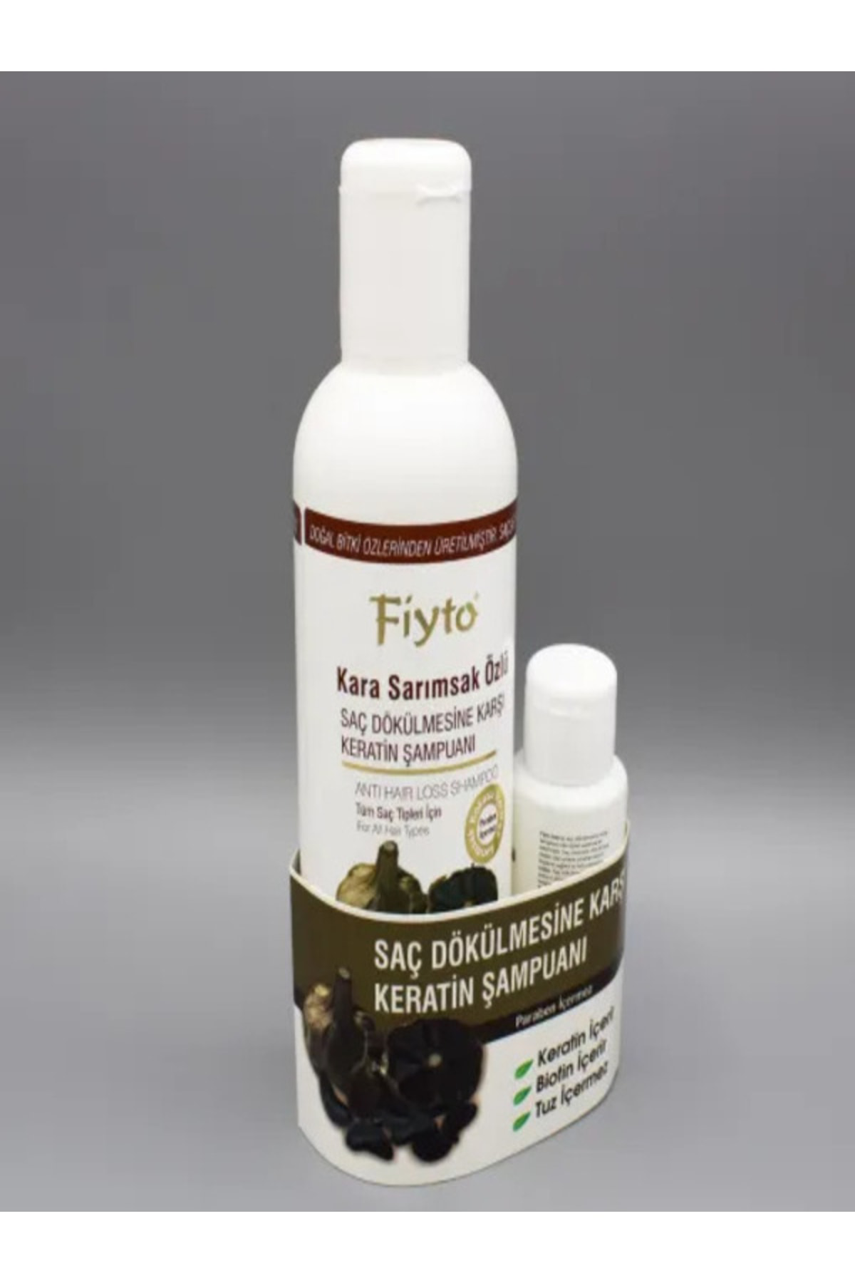Kara Sarımsak Özlü Şampuan 500 Ml + Saç Serumu 75 Ml