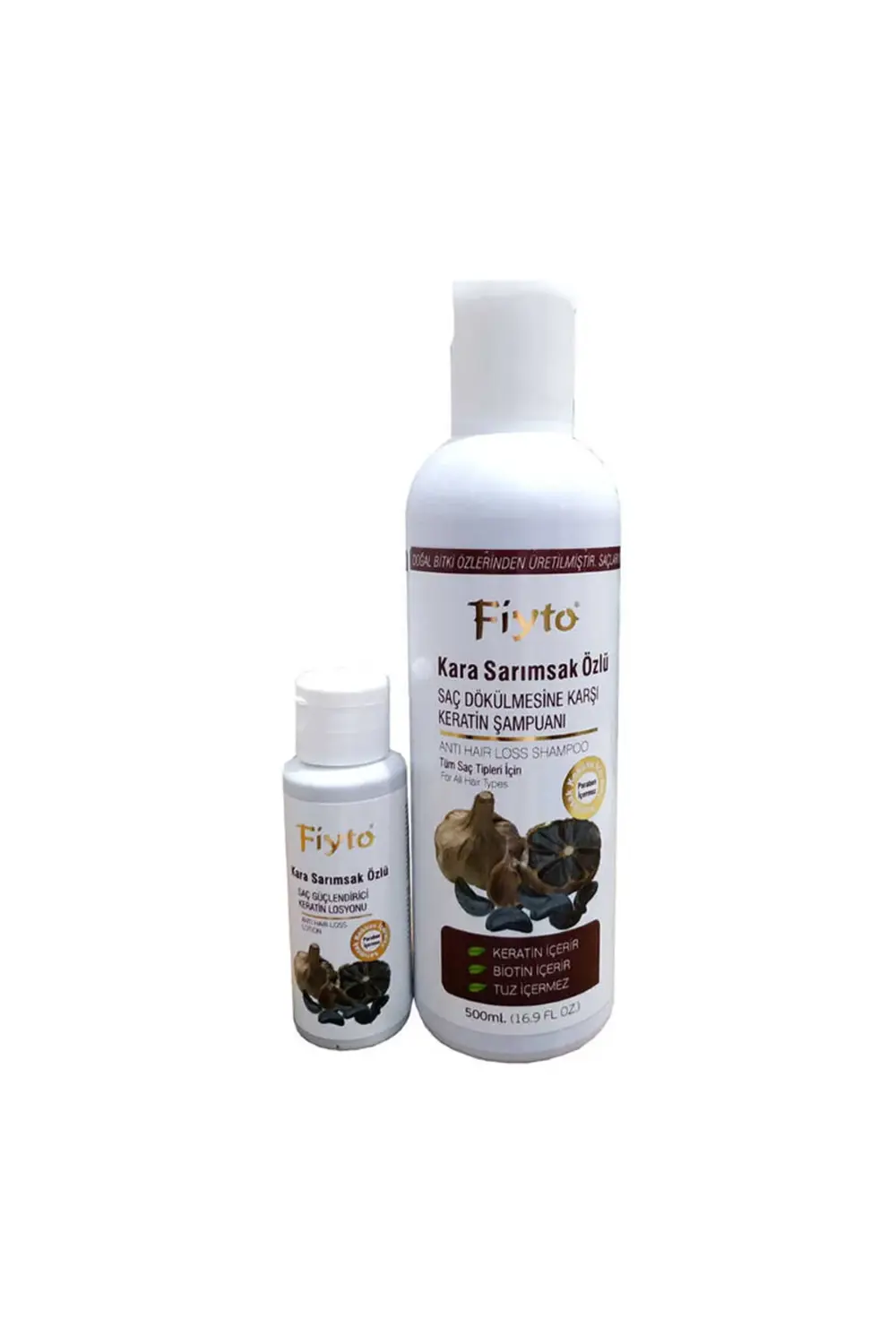 Kara Sarımsak Özlü Şampuan 500 ml + Saç Serumu 75 ml