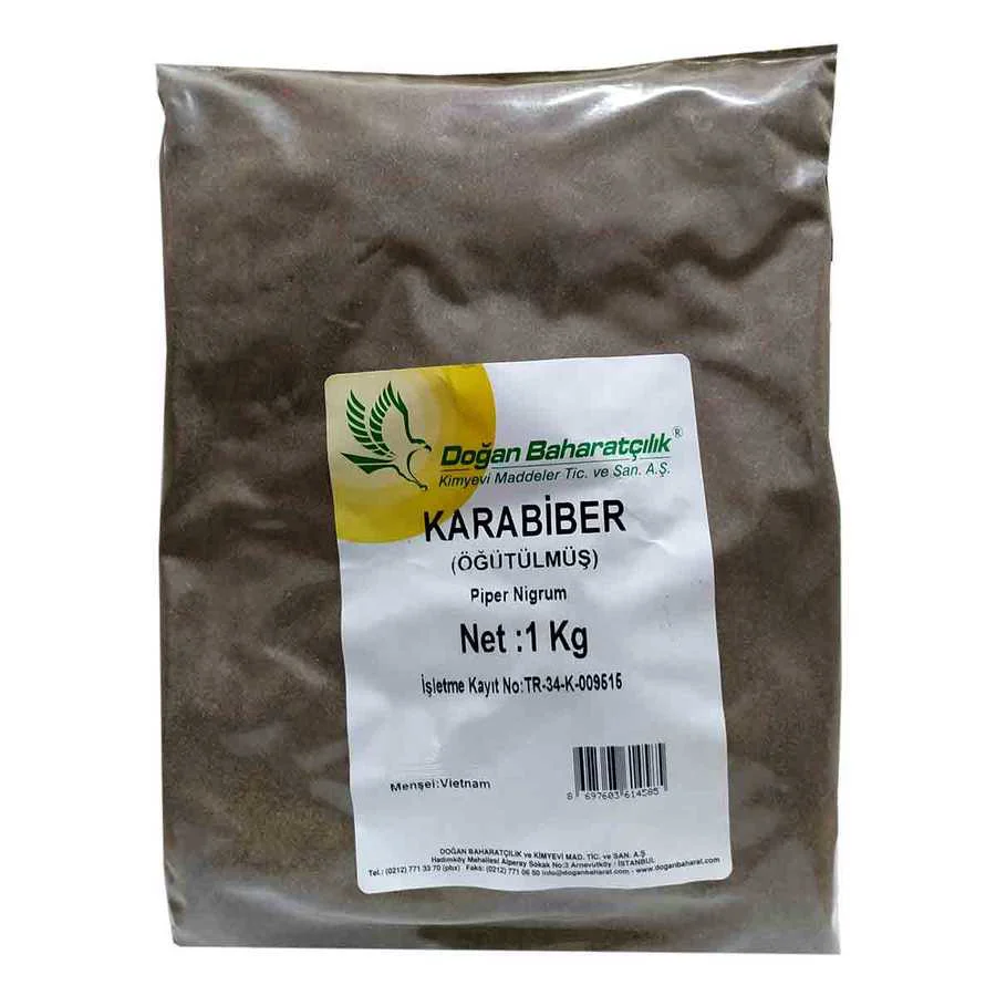Karabiber Doğal Öğütülmüş Saf 1000 Gr Paket - Taze Baharat Karabiber Doğal Öğütülmüş Saf 1000 Gr Paket - Taze Baharat