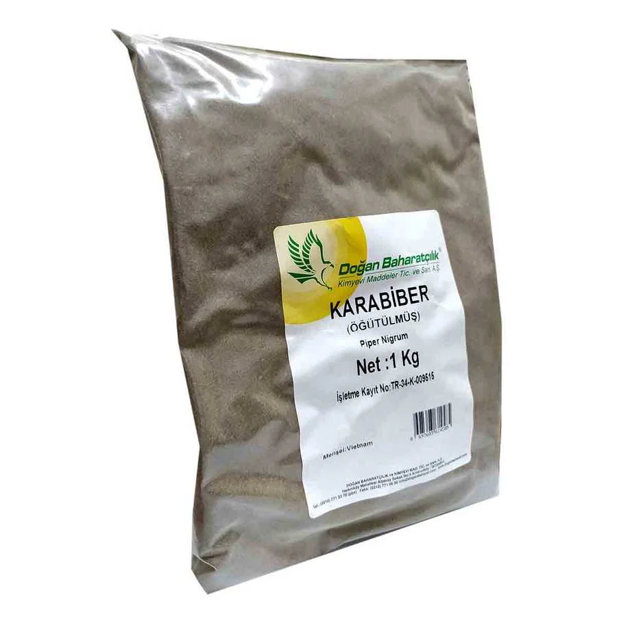 Karabiber Doğal Öğütülmüş Saf 1000 Gr Paket - Taze Baharat Karabiber Doğal Öğütülmüş Saf 1000 Gr Paket - Taze Baharat