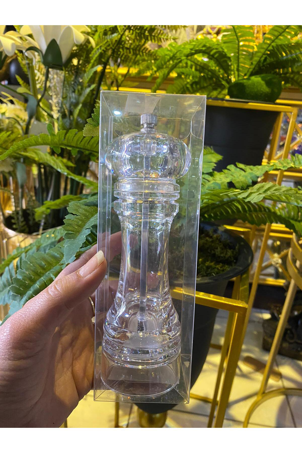 Elif Aksesuar Karabiber Tuz Öğütücü Değirmen Büyük