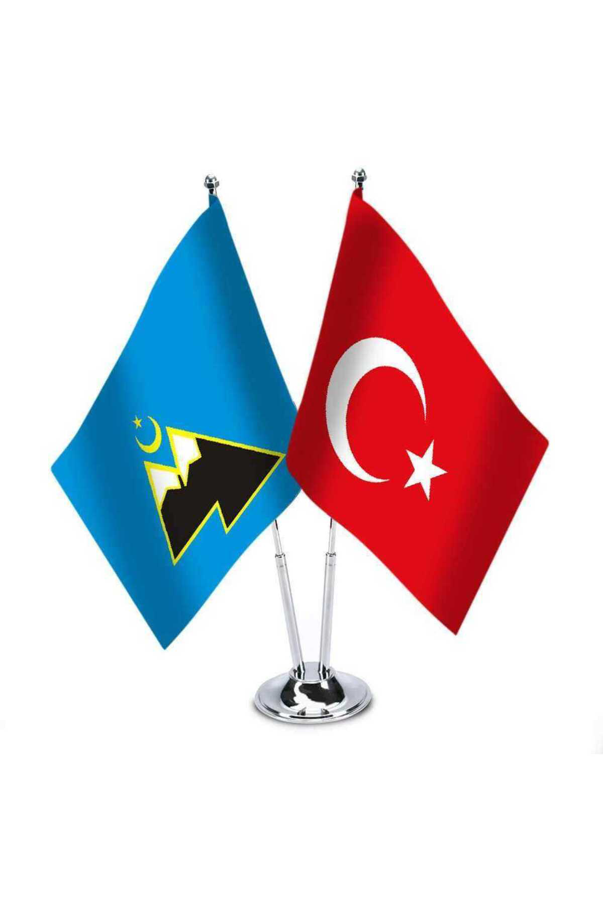 Karaçay-çerkes - Türkiye - Saten Masa Bayrağı