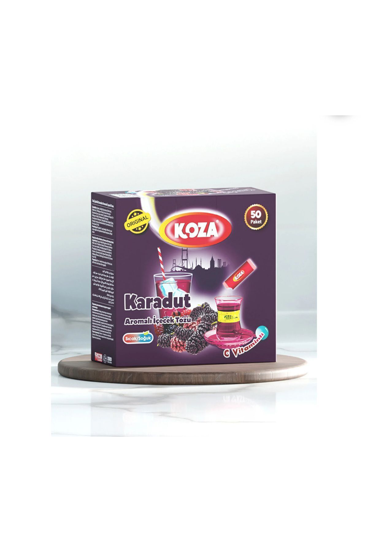 Karadut Aromalı Tek Içimlik Içecek Tozu 50 Adet