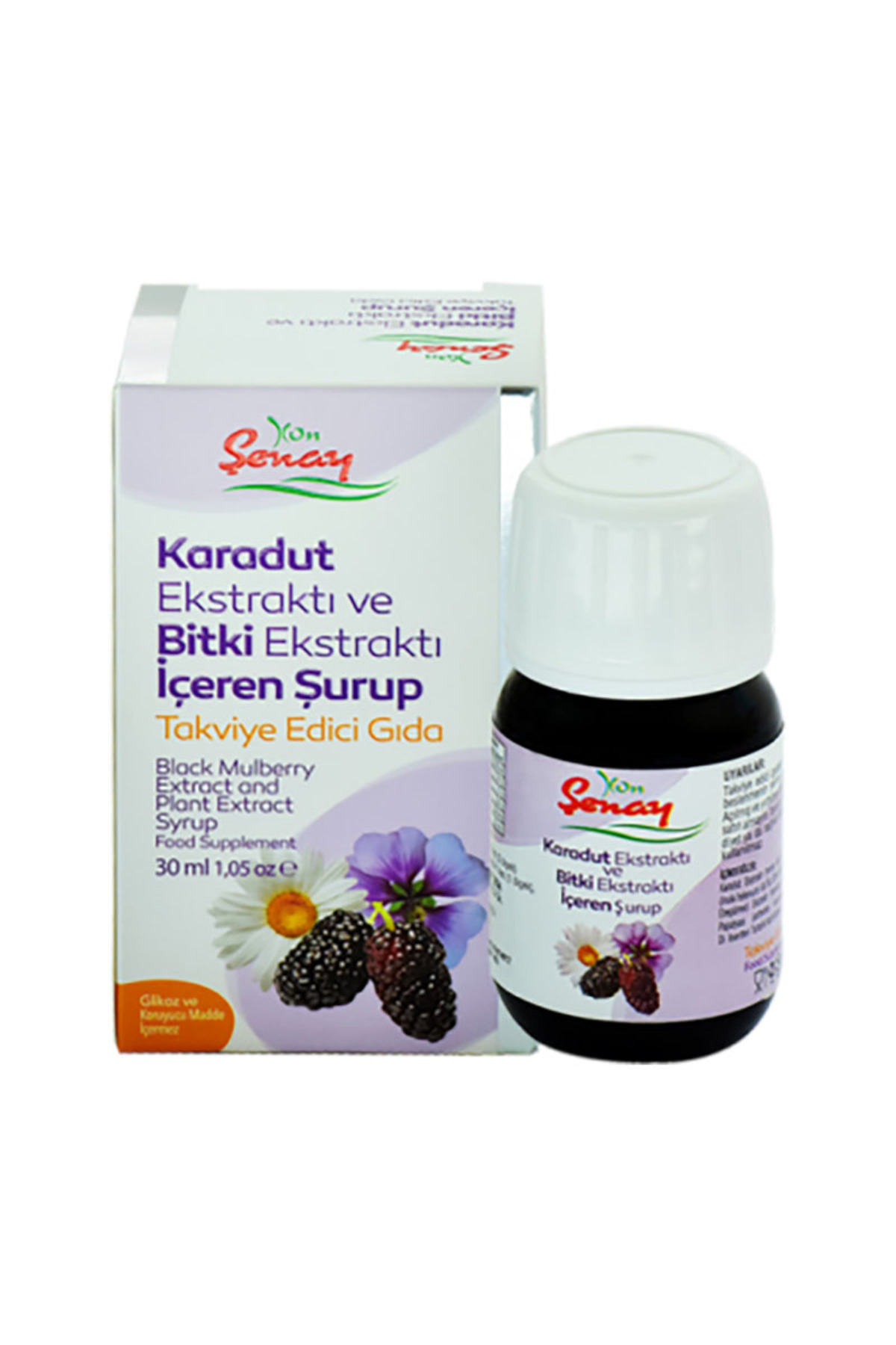 Karadut Ekstraktı ve Bitki Ekstraktı Şurup 30 Ml
