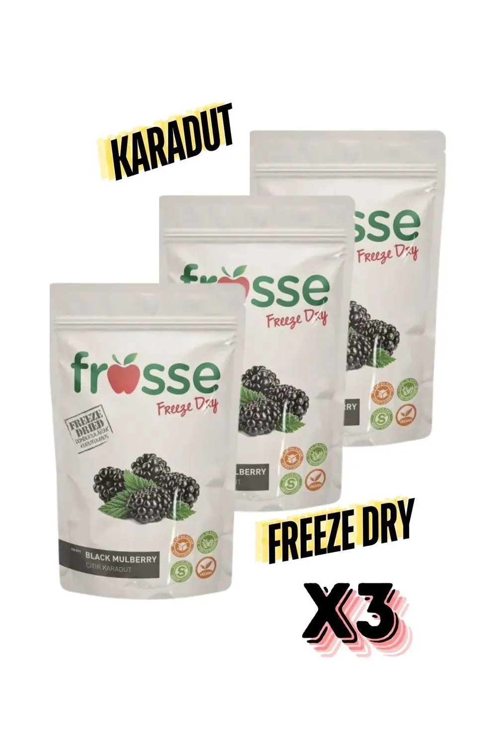 Karadut Kıtırı - Freeze Dried - Üretici Firmadan Dondurularak Kur